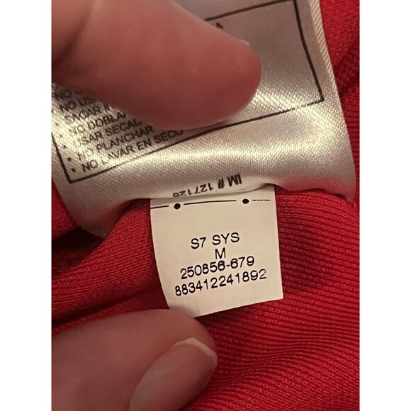 Nike Hoodie Womens Medium Red Full Zip Track Jacket Swoosh Athletic 250856-679 - Picture 8 of 8